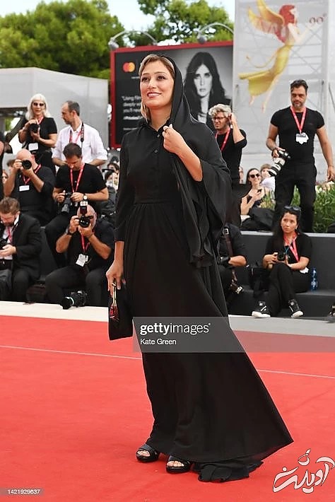 (تصاویر) نوید محمدزاده، دایانا حبیبی و وحید جلیلوند روی فرش قرمز ونیز